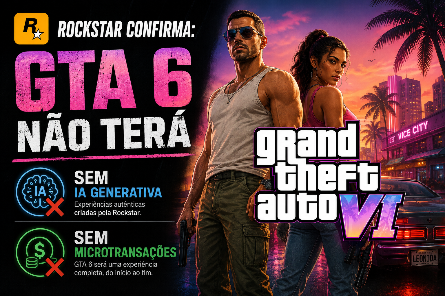 Rockstar confirma: GTA 6 nao tera IA generativa nem microtransacoes